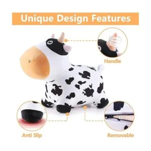 iPlay iLearn Bouncy Pals Caballo de vaca lechera tolva_3