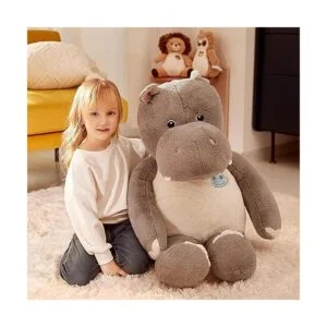 IKASA Juguete de peluche gigante de hipopótamo gigante_2