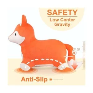 iPlay iLearn Bouncy Pals Caballo de salto de zorro_4