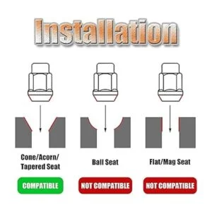 24 tuercas hexagonales de 2.2 pulgadas de alto 1316_6