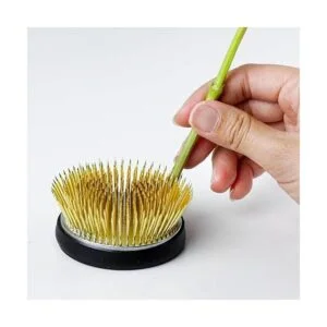 Wazakura Ikebana Kenzan en forma de radial hecho en Japón_5