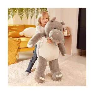 IKASA Juguete de peluche gigante de hipopótamo gigante_6