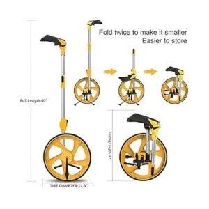 Zozen Rueda de medición de distancia en pies y pulgadas_4