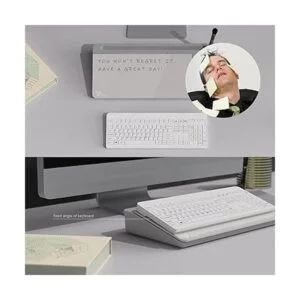 TOWON Pizarra blanca de vidrio de escritorio con_4