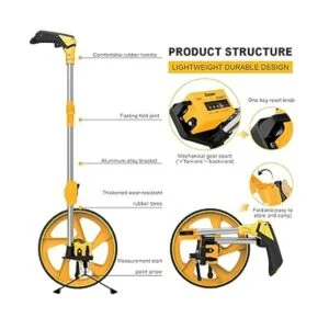 Zozen Rueda de medición de distancia en pies y pulgadas_3