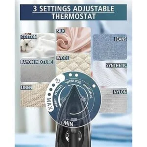 OMAIGA Plancha de vapor plancha para ropa con suela_5