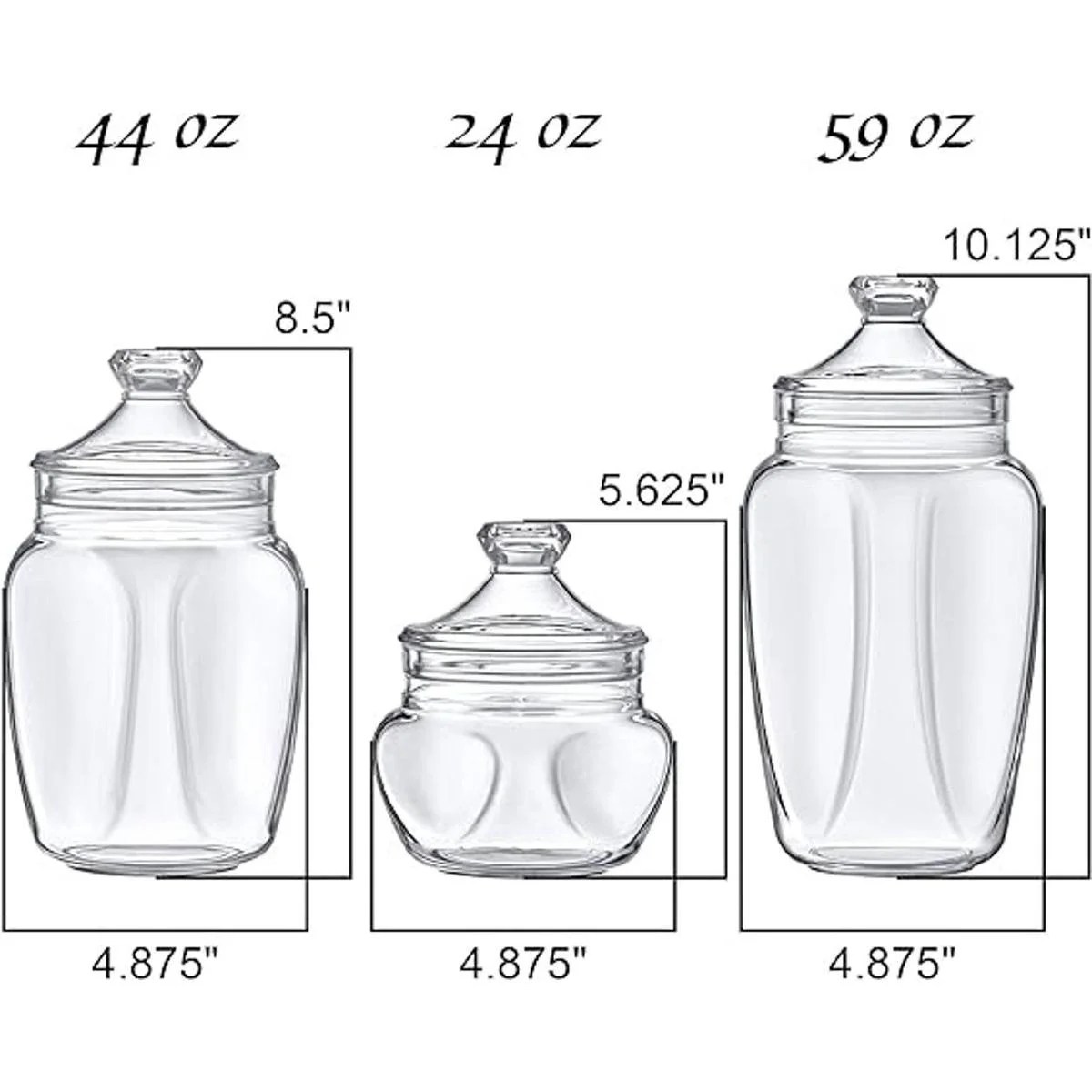 Amazing Abby Embrace Bote de baño acrílico juego de 3_4