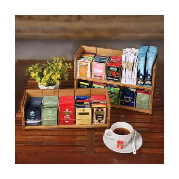BambooBolsa de té organizadorcaja de almacenamiento_4