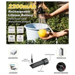 anngrowy Ducha portátil para campamento ducha al aire_3