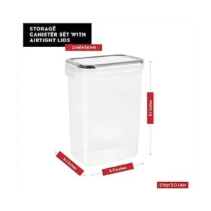 DWLLZA KITCHEN Juego de 6 recipientes herméticos para_4