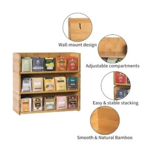 BambooBolsa de té organizadorcaja de almacenamiento_3