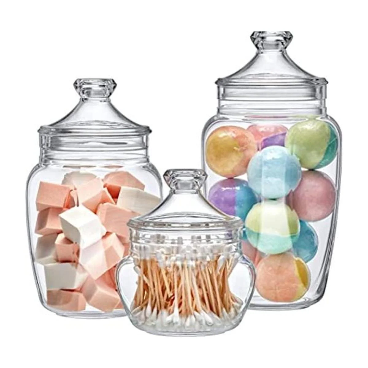 Amazing Abby Embrace Bote de baño acrílico juego de 3_1