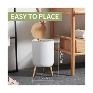 Bote de basura de 1.8 galones con tapa superior a presión_3