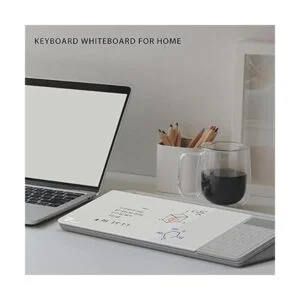 TOWON Pizarra blanca de vidrio de escritorio con_6