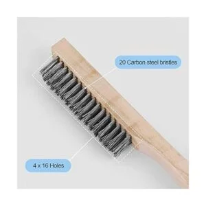 ZOENHOU 24 cepillos de alambre de 10.0 in mango de madera_3
