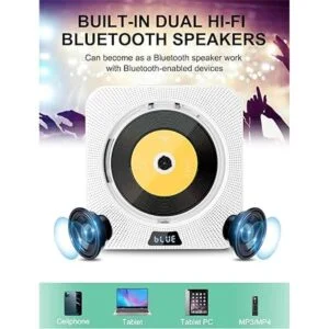 Reproductor de CD portátil mejorado con Bluetooth_3