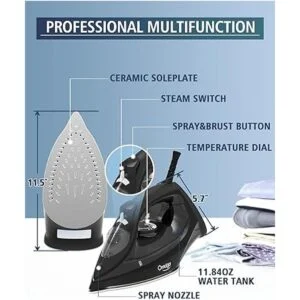 OMAIGA Plancha de vapor plancha para ropa con suela_3