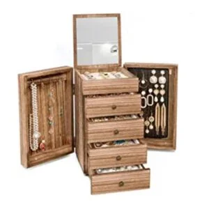 Meangood Joyero de madera para Wowen caja organizadora_1