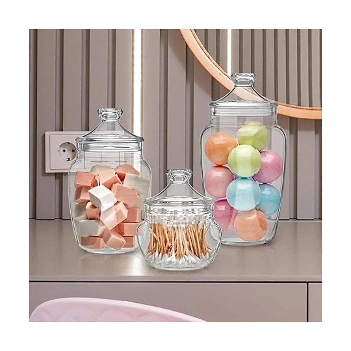 Amazing Abby Embrace Bote de baño acrílico juego de 3_2