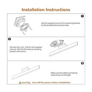 Lámparas de tocador de baño color negro modernas luces_5