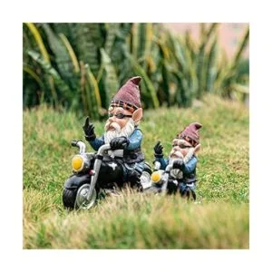 JHWKJS Decoración de gnomo de jardín para motocicleta_5