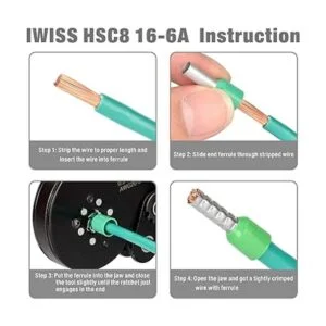 IWISS Herramientas de crimpado autoajustables para AWG205_6