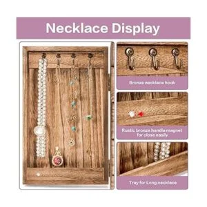 Meangood Joyero de madera para Wowen caja organizadora_5