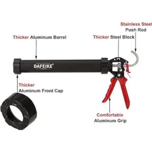 DAFEIKE Pistola de calafateo de salchichas para sellador_4
