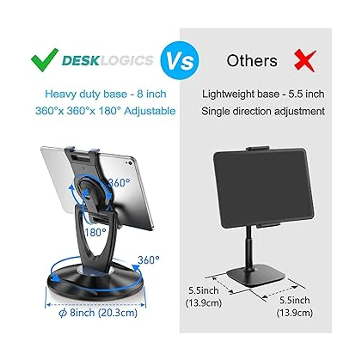 DeskLogics Soporte para tablet iPad para escritorio de 6_3