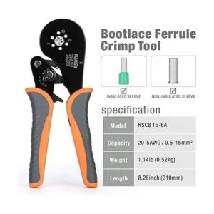 IWISS Herramientas de crimpado autoajustables para AWG205_4