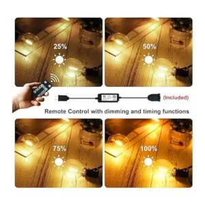 HISTAR Tira de luces LED para exteriores 30 pies_3