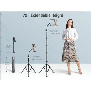 Elitehood Soporte de trípode de piso para tableta soporte_2