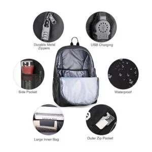 Pawsky Mochila escolar luminosa de anime para monopatín_2