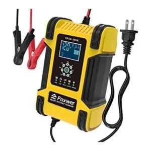 FOXWER Cargador de batería de 12 amperios para automóvil_1