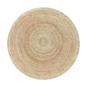 Hausattire Alfombra trenzada de yute tejida a mano_4