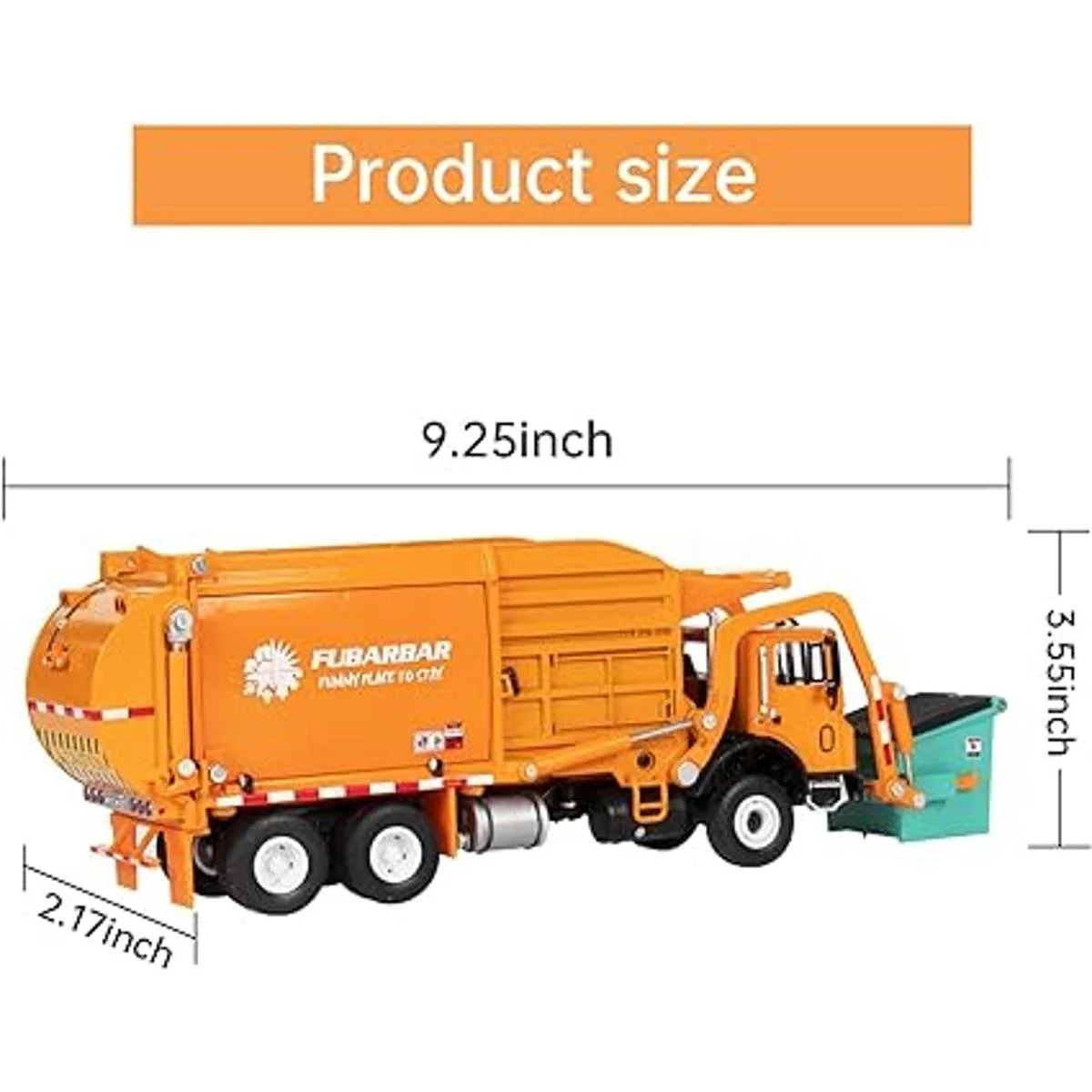 Fubarbar Juguetes para camiones de basura modelo de_4