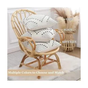 Mecatny juego de 2 fundas de cojín bohemias de 20 x 20_5