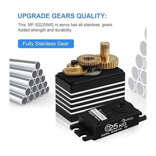 Paquete de 2 servos digitales de 55.1 lbs de alto par de_3