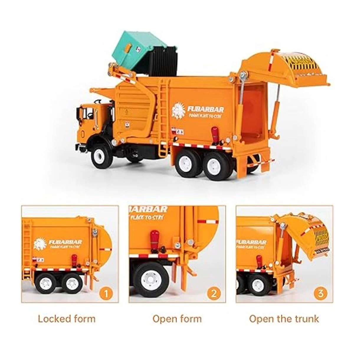 Fubarbar Juguetes para camiones de basura modelo de_5