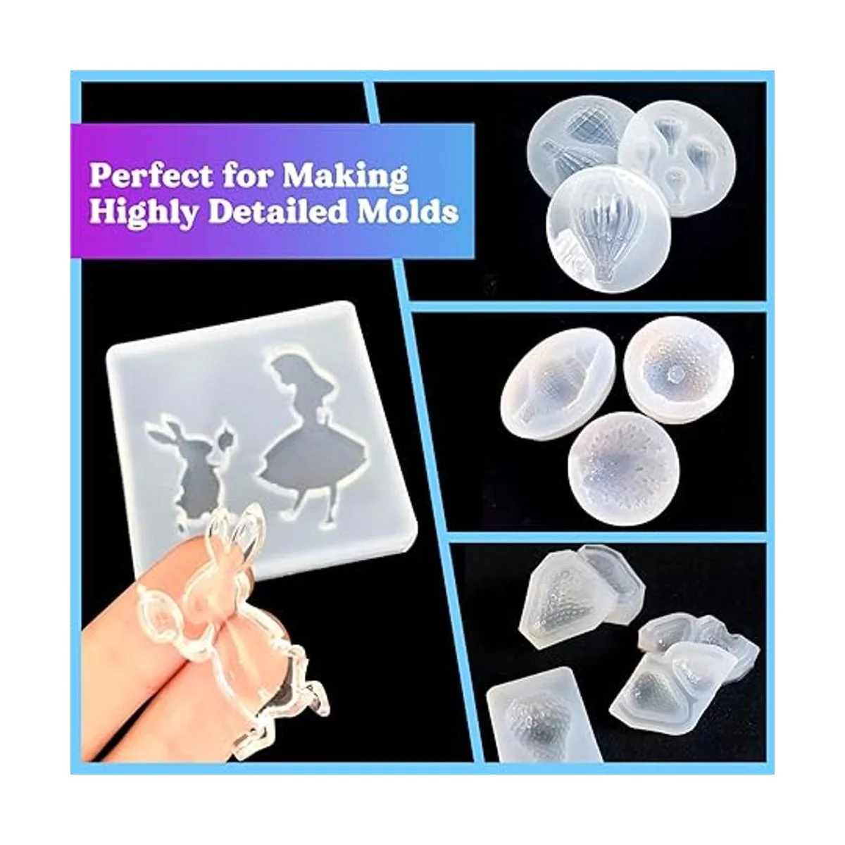 LETS RESIN Kit de fabricación de moldes de silicona de_6