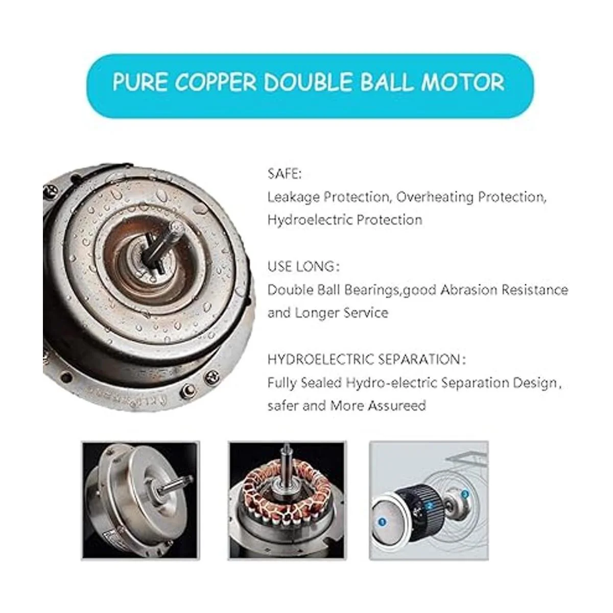 RLOZUI Ventilador de escape de 8 pulgadas 735CFM para_4