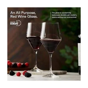 Juego de 4 copas de vino tinto Elegante juego de copas_2