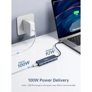 USB C HUB HDMI 4K 60Hz adaptador multipuerto USBC 5 en 1_4