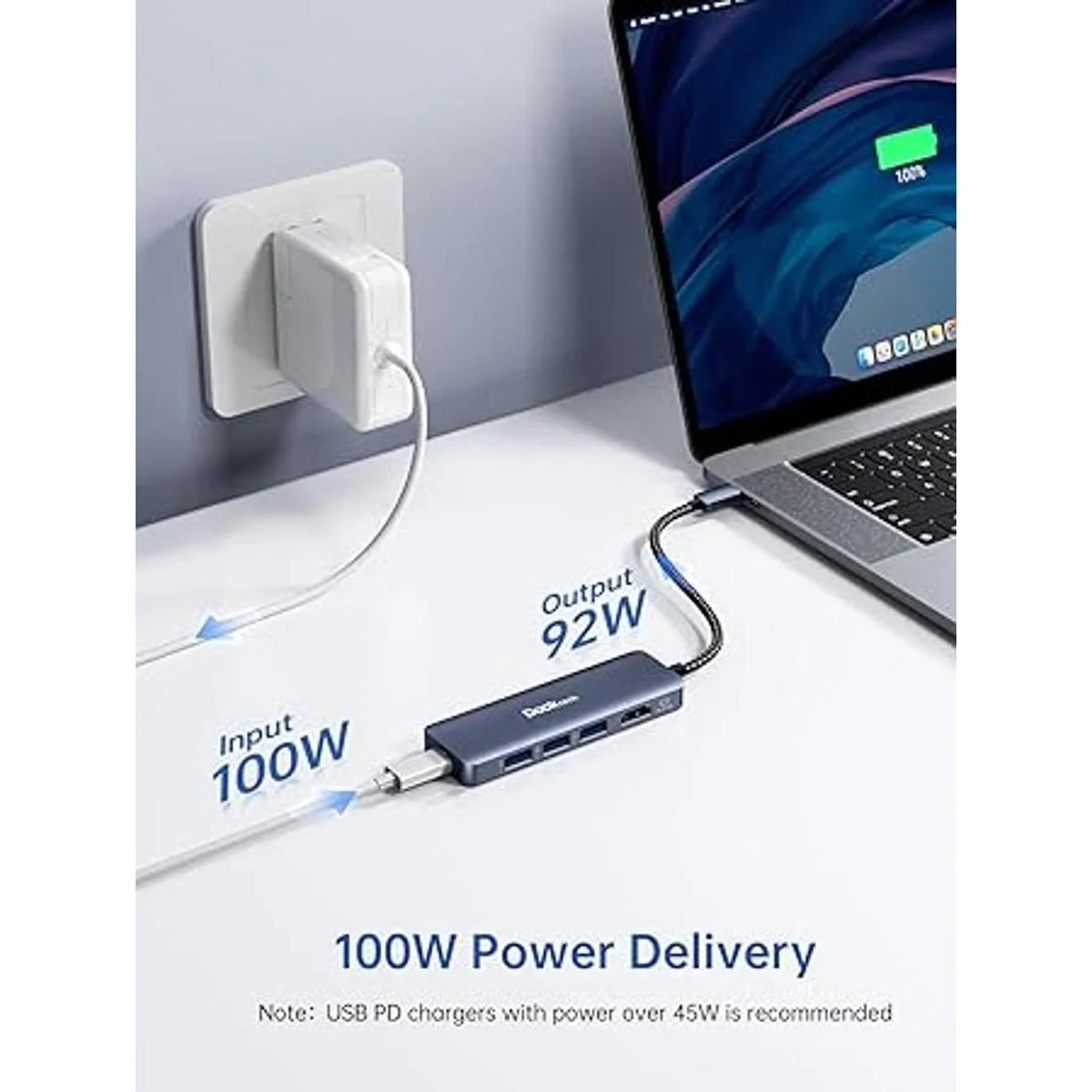 USB C HUB HDMI 4K 60Hz adaptador multipuerto USBC 5 en 1_4