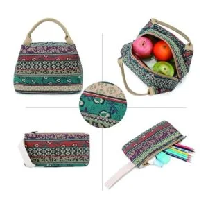 Mochila bohemia impermeable para laptop con puerto de_7