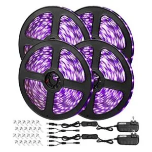 TigQiang Tira de luz negra luz LED negra flexible de 79_1