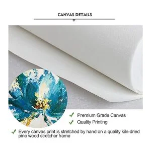 3 piezas de impresiones en lienzo de flores y mariposas_6