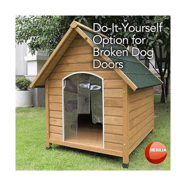 Tira de vinilo de plástico para puerta de perro o gato_5