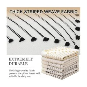 Mecatny juego de 2 fundas de cojín bohemias de 20 x 20_3