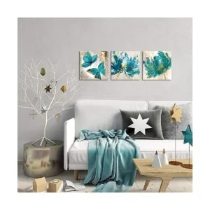 3 piezas de impresiones en lienzo de flores y mariposas_2